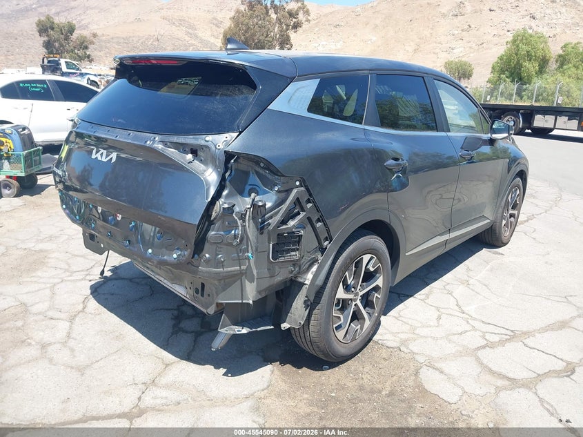 2023 Kia Sportage VIN 5XYK33AF6PG052452 IAAI salvage auction — REAR END, Salvage Title, sold $7,300 on 2026-08-21 (photo 4)