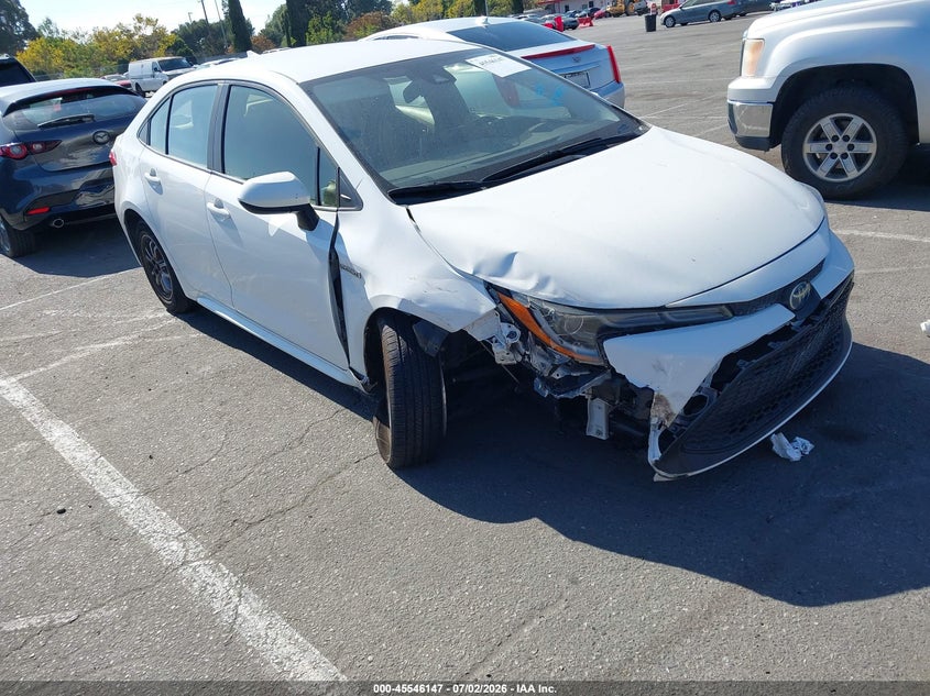 2020 Toyota Corolla VIN JTDEBRBE1LJ015263 IAAI salvage auction — NORMAL WEAR, Salvage (California), sold $5,250 on 2026-07-30 (photo 1)