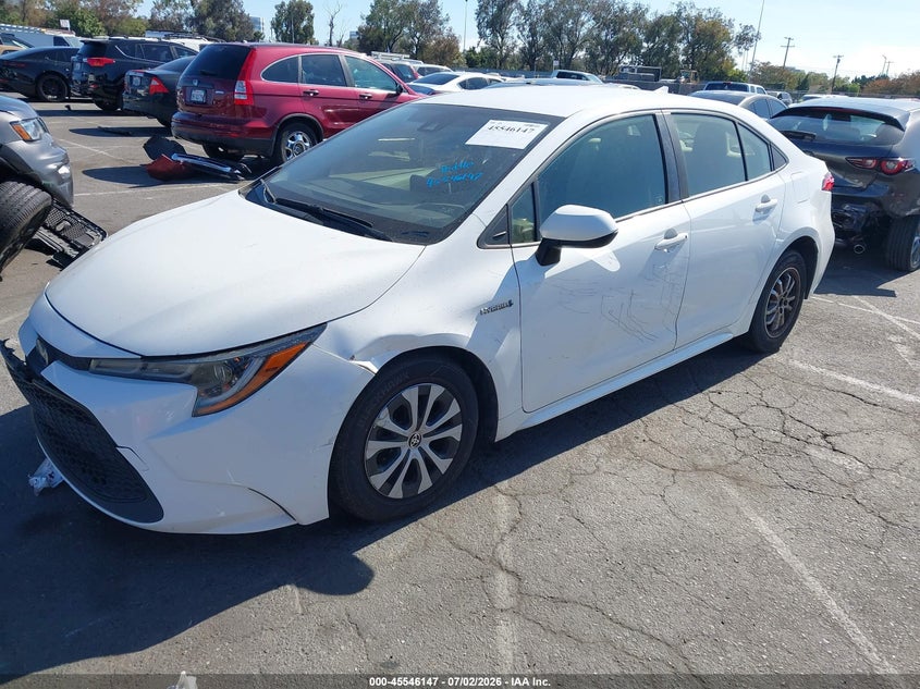 2020 Toyota Corolla VIN JTDEBRBE1LJ015263 IAAI salvage auction — NORMAL WEAR, Salvage (California), sold $5,250 on 2026-07-30 (photo 2)