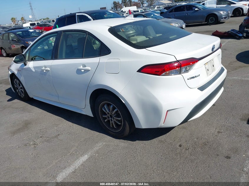 2020 Toyota Corolla VIN JTDEBRBE1LJ015263 IAAI salvage auction — NORMAL WEAR, Salvage (California), sold $5,250 on 2026-07-30 (photo 3)