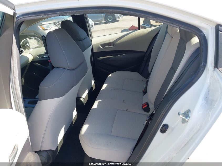2020 Toyota Corolla VIN JTDEBRBE1LJ015263 IAAI salvage auction — NORMAL WEAR, Salvage (California), sold $5,250 on 2026-07-30 (photo 8)