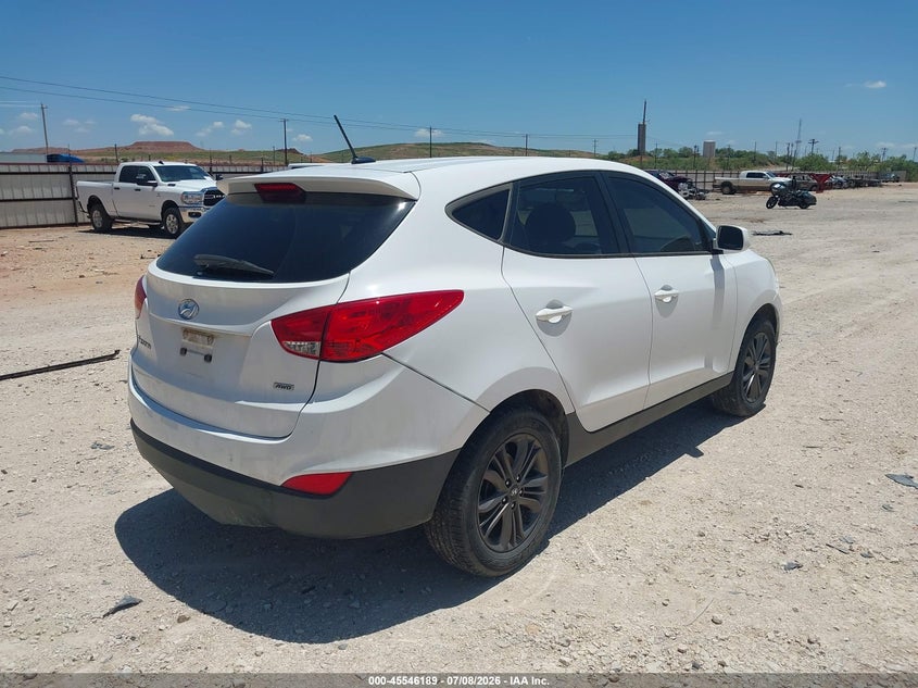2015 Hyundai Tucson VIN KM8JTCAF2FU977167 IAAI salvage auction — NORMAL WEAR, Original (Texas), sold $1,450 on 2026-07-16 (photo 4)