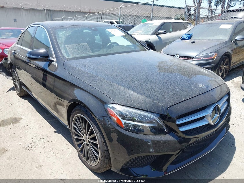2021 Mercedes-benz C-klasse VIN W1KWF8DB7MR631144 IAAI salvage auction — RIGHT REAR, Salvage Certificate (California), sold $6,500 on 2026-07-22 (photo 1)