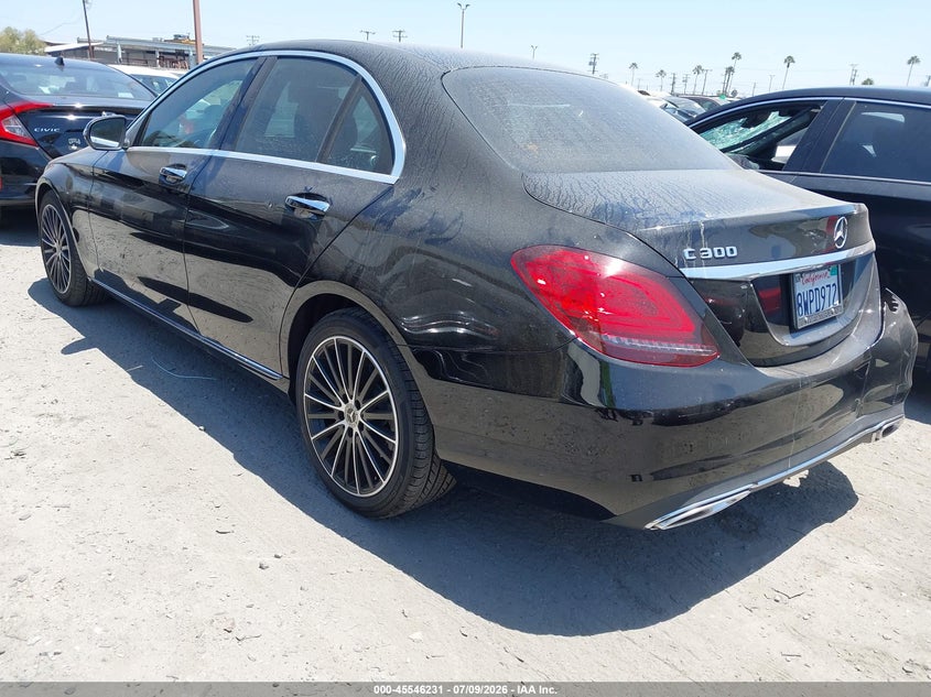 2021 Mercedes-benz C-klasse VIN W1KWF8DB7MR631144 IAAI salvage auction — RIGHT REAR, Salvage Certificate (California), sold $6,500 on 2026-07-22 (photo 3)