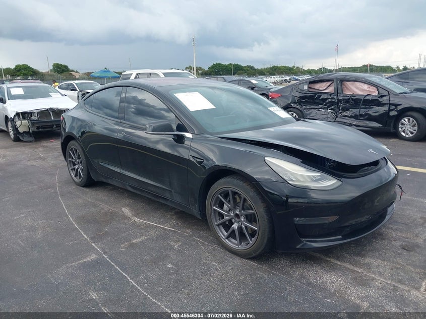 2019 Tesla Model 3 VIN 5YJ3E1EA2KF192936 IAAI salvage auction — REAR END, Salvage Title, sold $5,975 on 2026-08-01 (photo 1)