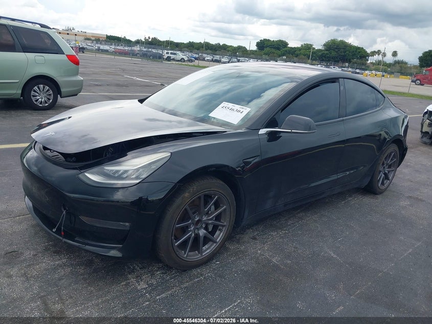 2019 Tesla Model 3 VIN 5YJ3E1EA2KF192936 IAAI salvage auction — REAR END, Salvage Title, sold $5,975 on 2026-08-01 (photo 2)