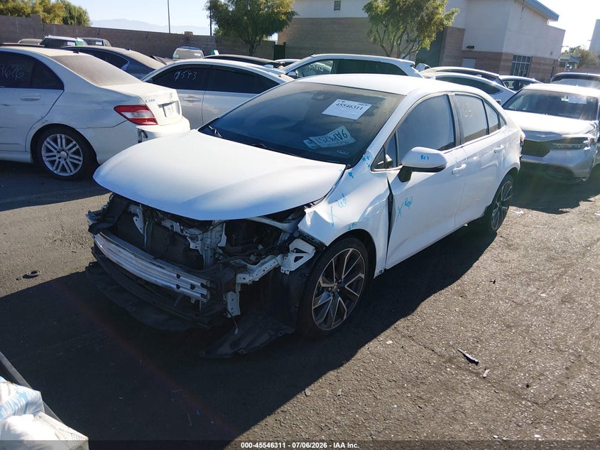 2020 Toyota Corolla VIN 5YFS4RCE6LP021583 IAAI salvage auction — FRONT & REAR, Salvage Title, sold $7,500 on 2026-07-17 (photo 2)
