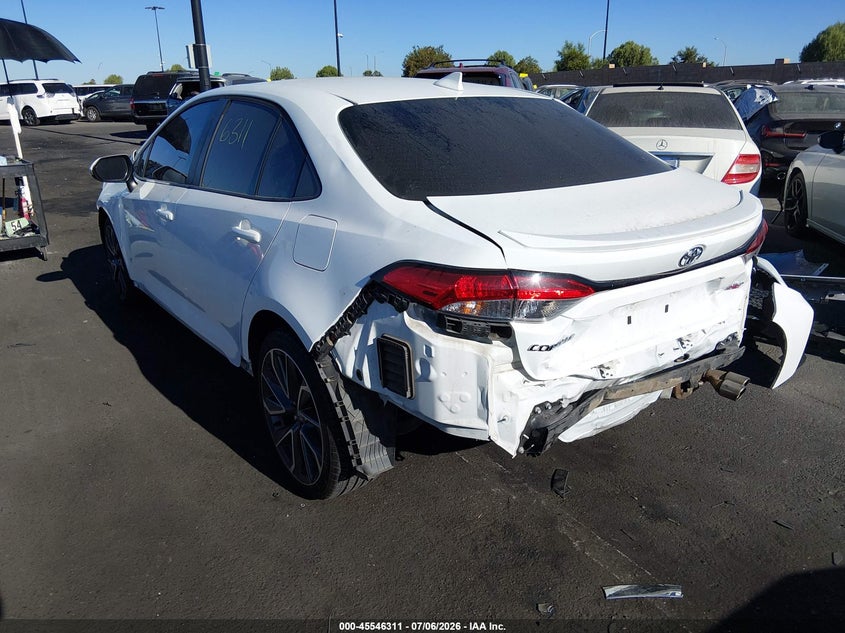 2020 Toyota Corolla VIN 5YFS4RCE6LP021583 IAAI salvage auction — FRONT & REAR, Salvage Title, sold $7,500 on 2026-07-17 (photo 3)