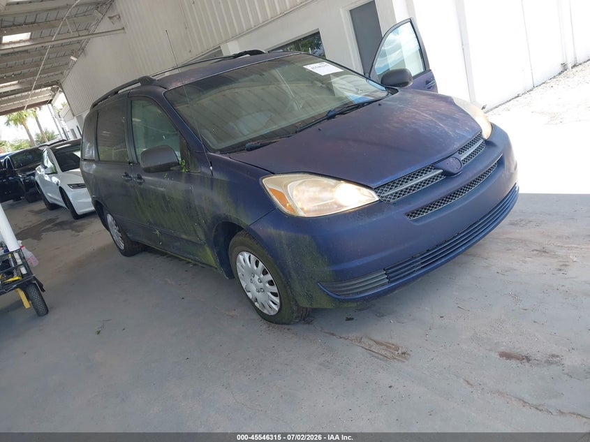 2005 Toyota Sienna VIN 5TDZA23C15S336458 IAAI salvage auction — NORMAL WEAR, Clear (Florida), sold $500 on 2026-07-22 (photo 1)