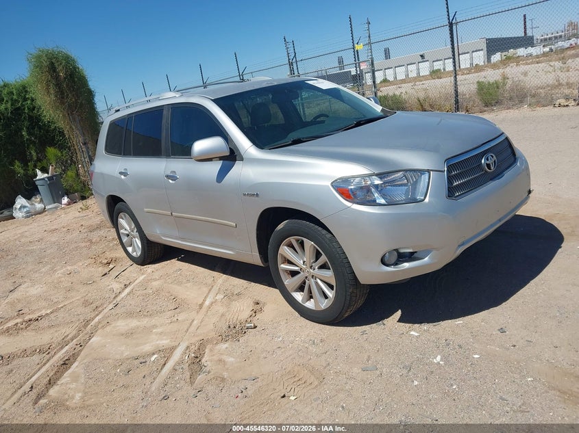 2008 Toyota Highlander hybrid VIN JTEEW44A282013522 IAAI salvage auction — NORMAL WEAR, Restored (Arizona), sold $1,250 on 2026-07-09 (photo 1)