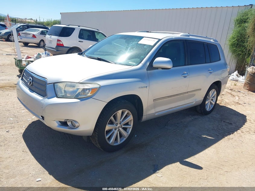 2008 Toyota Highlander hybrid VIN JTEEW44A282013522 IAAI salvage auction — NORMAL WEAR, Restored (Arizona), sold $1,250 on 2026-07-09 (photo 2)