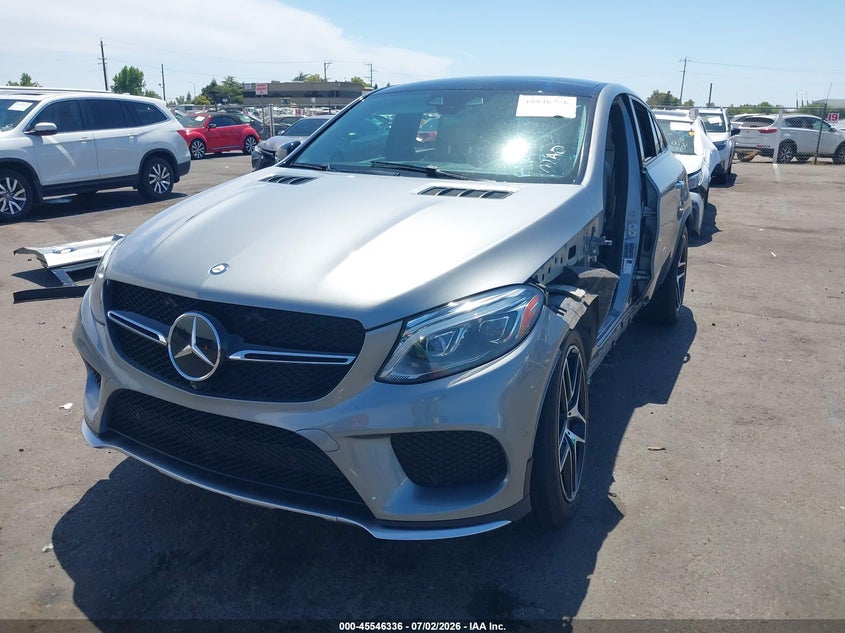 2016 Mercedes-benz Amg gle coupe VIN 4JGED6EB4GA018394 IAAI salvage auction — SIDE, Salvage (California), sold $16,100 on 2026-08-02 (photo 2)