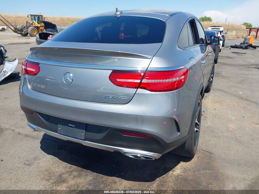 2016 Mercedes-benz Amg gle coupe VIN 4JGED6EB4GA018394 IAAI salvage auction — SIDE, Salvage (California), sold $16,100 on 2026-08-02 (photo 4)