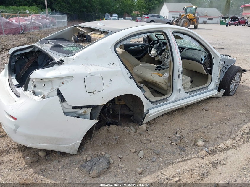 2014 Infiniti Q50 VIN JN1BV7AR3EM696713 IAAI salvage auction — NORMAL WEAR, Original (Maine), sold $250 on 2026-07-27 (photo 6)