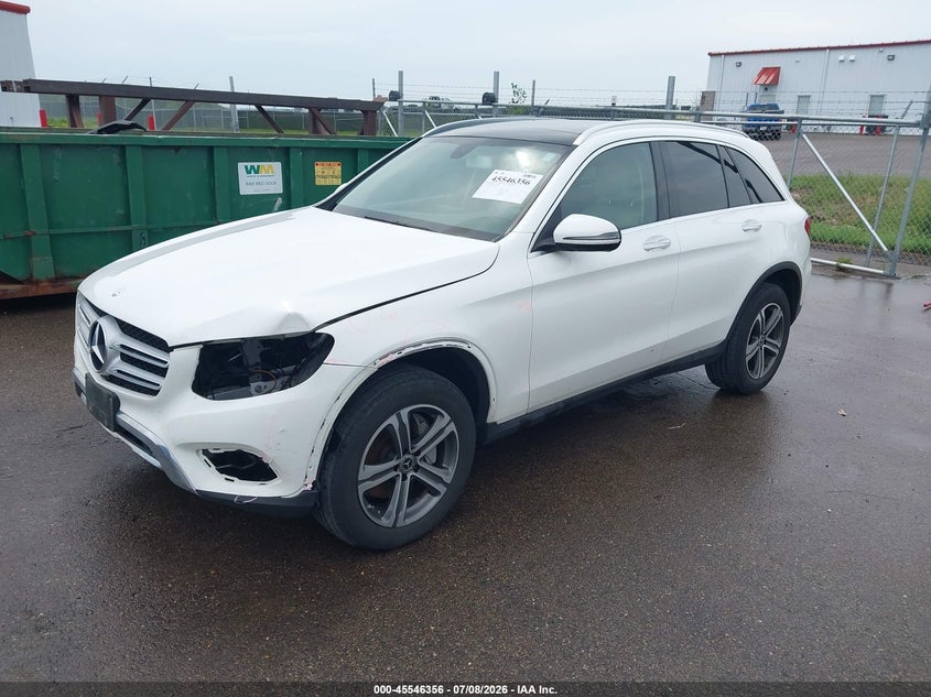 2019 Mercedes-benz Glc VIN WDC0G4KB9KV140145 IAAI salvage auction — LEFT FRONT, Salvage Title, sold $8,000 on 2026-08-17 (photo 2)