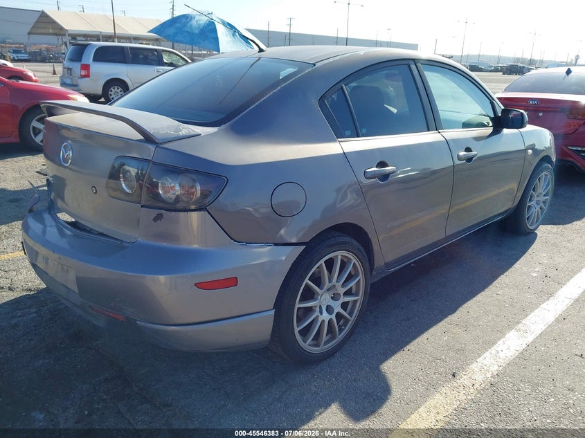 2008 Mazda 3 VIN JM1BK32F381833688 IAAI salvage auction — FRONT & REAR, Salvage (California), sold $600 on 2026-07-14 (photo 4)