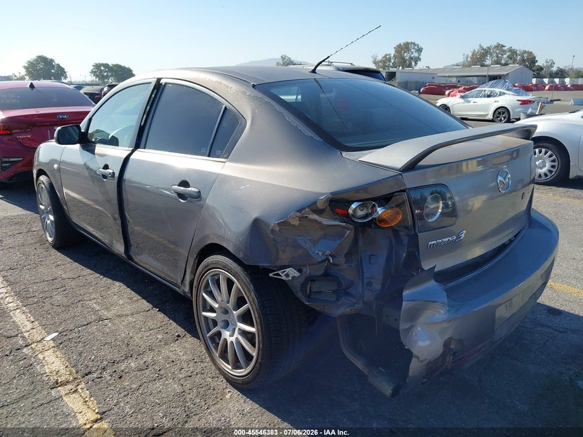 2008 Mazda 3 VIN JM1BK32F381833688 IAAI salvage auction — FRONT & REAR, Salvage (California), sold $600 on 2026-07-14 (photo 6)