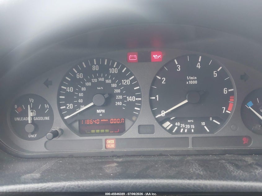 1998 BMW 3 series VIN WBABJ8323WEM22211 IAAI salvage auction — NORMAL WEAR, Clear (New York), sold $1,150 on 2026-07-14 (photo 7)
