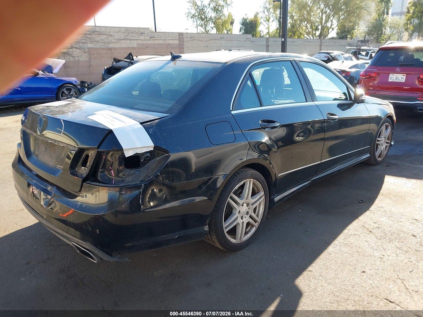 2010 Mercedes-benz E-class VIN WDDHF5GB3AA102044 IAAI salvage auction — REAR END, Salvage Certificate (California), sold $550 on 2026-07-17 (photo 4)