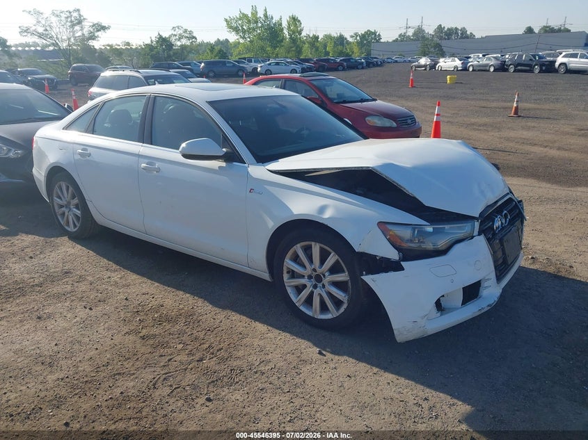 2014 Audi A6 VIN WAUFGAFC7EN024428 IAAI salvage auction — NORMAL WEAR, Clear (New York), sold $2,850 on 2026-07-14 (photo 1)