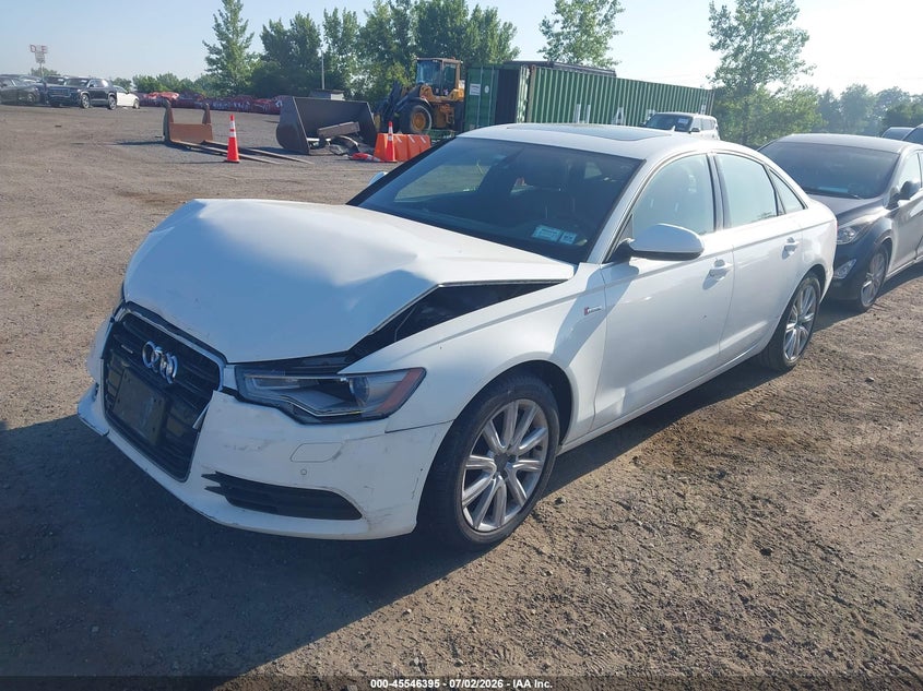 2014 Audi A6 VIN WAUFGAFC7EN024428 IAAI salvage auction — NORMAL WEAR, Clear (New York), sold $2,850 on 2026-07-14 (photo 2)
