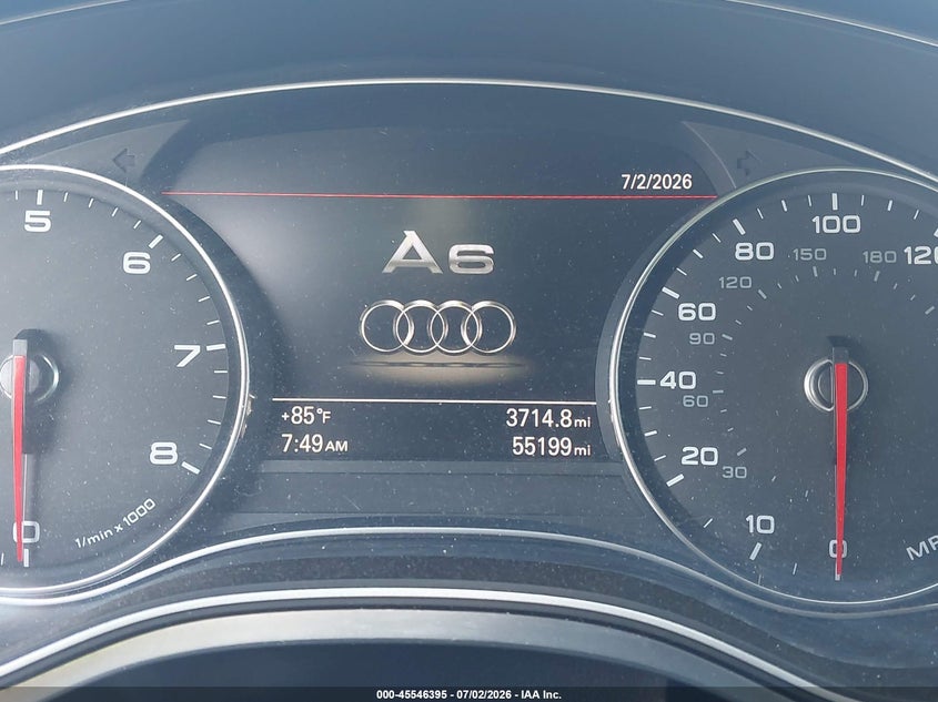 2014 Audi A6 VIN WAUFGAFC7EN024428 IAAI salvage auction — NORMAL WEAR, Clear (New York), sold $2,850 on 2026-07-14 (photo 7)