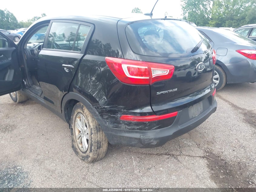 2012 Kia Sportage VIN KNDPB3A29C7320343 IAAI salvage auction — LEFT REAR, Salvage (Ohio), sold $1,200 on 2026-07-31 (photo 6)