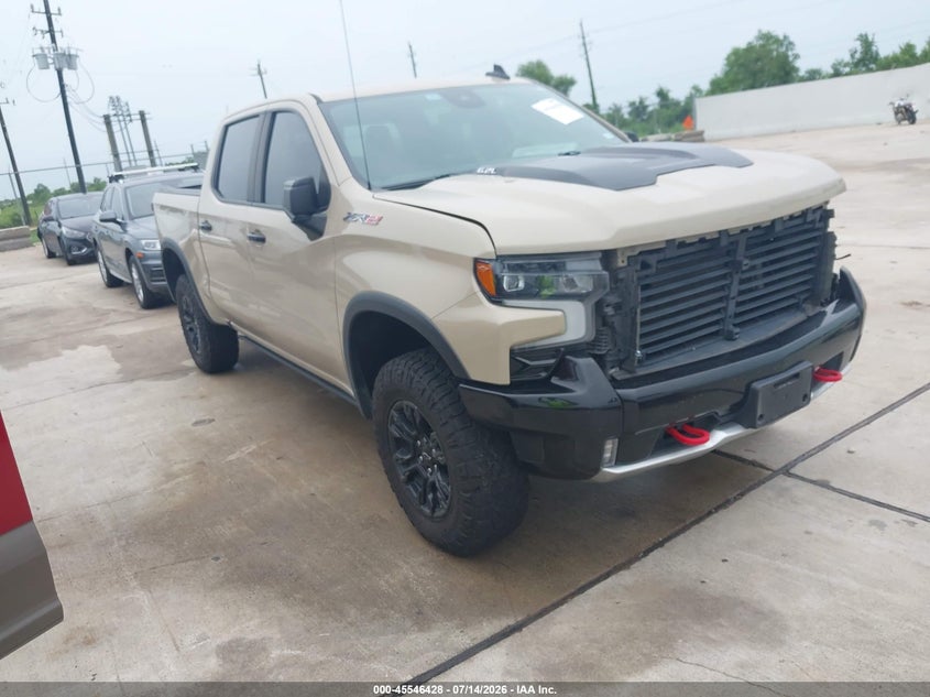 2022 Chevrolet Silverado VIN 3GCUDHEL7NG672373 IAAI salvage auction — LEFT SIDE, Original (Texas), sold $22,100 on 2026-08-28 (photo 1)