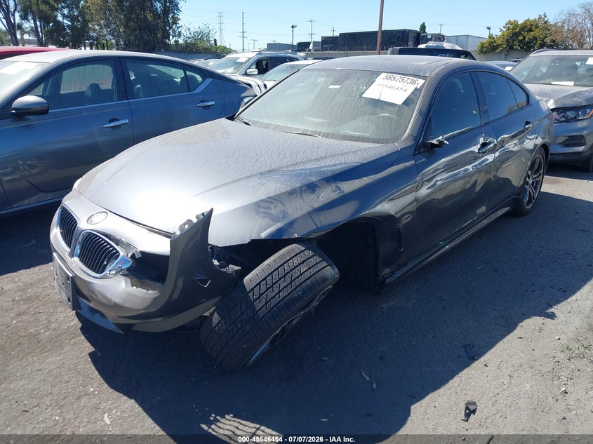 2015 BMW 4er VIN WBA4A5C50FGK15457 IAAI salvage auction — SIDE, Salvage Title, sold $2,250 on 2026-08-12 (photo 2)