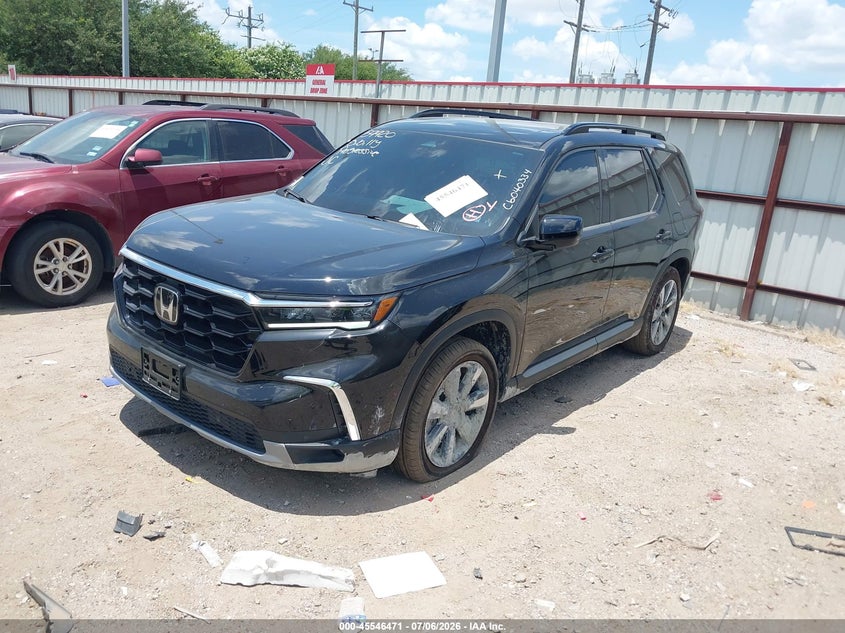2025 Honda Pilot VIN 5FNYG2H77SB039121 IAAI salvage auction — LEFT FRONT, Original (Texas), sold $18,600 on 2026-08-15 (photo 2)