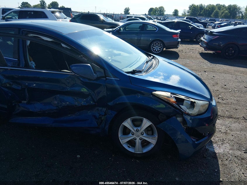 2016 Hyundai Elantra VIN KMHDH4AE4GU567077 IAAI salvage auction — RIGHT SIDE, Salvage Title, sold $825 on 2026-08-03 (photo 6)