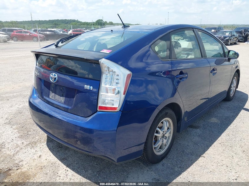2011 Toyota Prius VIN JTDKN3DU6B1435742 IAAI salvage auction — NORMAL WEAR, Clear - Public Restricted (Oklahoma), sold $900 on 2026-07-20 (photo 4)