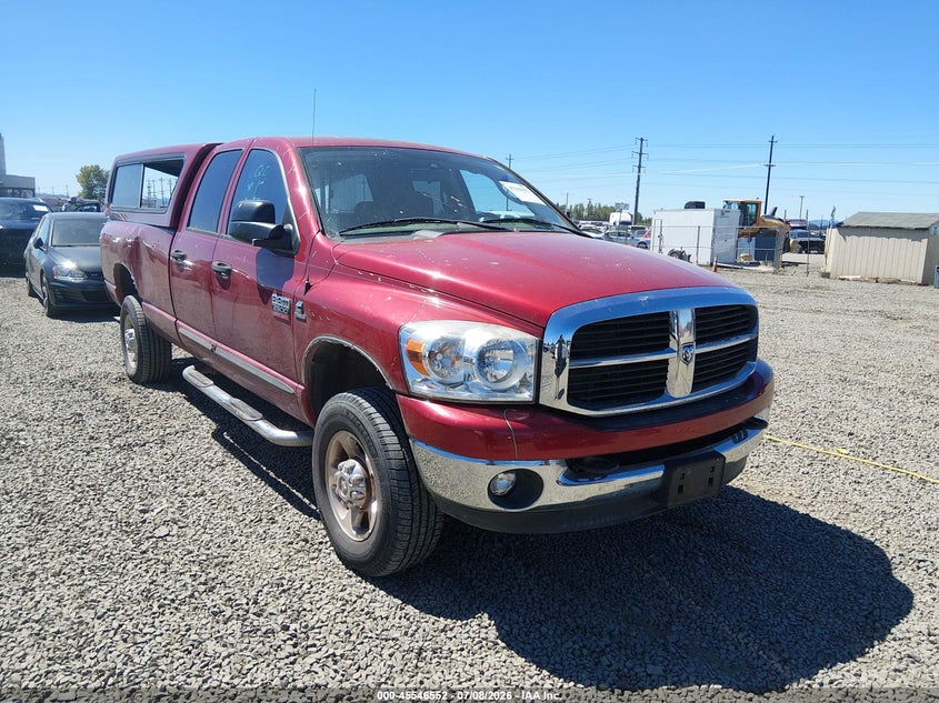 2007 Dodge Ram 2500 VIN 3D7KS28A57G843974 IAAI salvage auction — LEFT REAR, Salvage (Oregon), sold $13,100 on 2026-08-31 (photo 1)