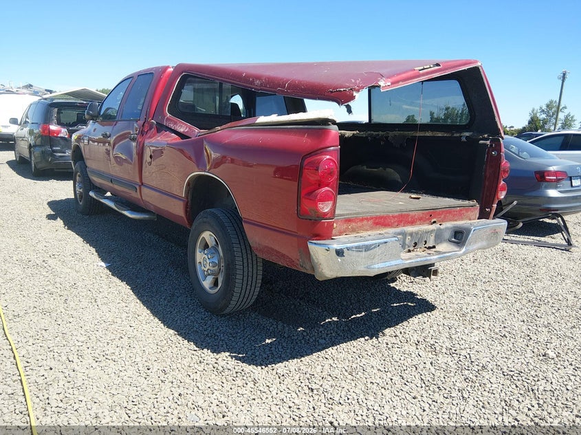 2007 Dodge Ram 2500 VIN 3D7KS28A57G843974 IAAI salvage auction — LEFT REAR, Salvage (Oregon), sold $13,100 on 2026-08-31 (photo 3)