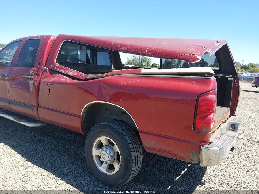 2007 Dodge Ram 2500 VIN 3D7KS28A57G843974 IAAI salvage auction — LEFT REAR, Salvage (Oregon), sold $13,100 on 2026-08-31 (photo 6)