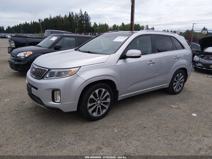 2014 Kia Sorento VIN 5XYKW4A74EG523842 IAAI salvage auction — NORMAL WEAR, Clear (Washington), sold $1,750 on 2026-07-29 (photo 2)