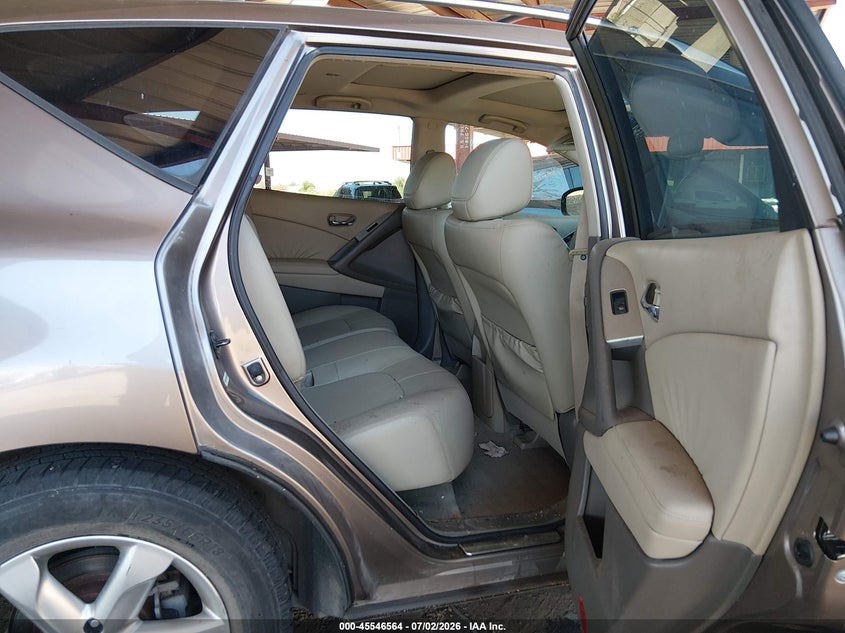 2009 Nissan Murano VIN JN8AZ18W29W208419 IAAI salvage auction — SIDE, Salvage (Arizona), sold $225 on 2026-07-28 (photo 8)