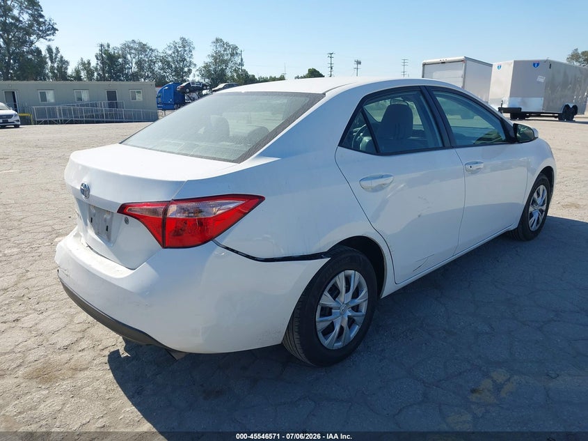 2017 Toyota Corolla VIN 5YFBURHEXHP732431 IAAI salvage auction — LEFT REAR, Salvage (California), sold $50 on 2026-07-29 (photo 4)