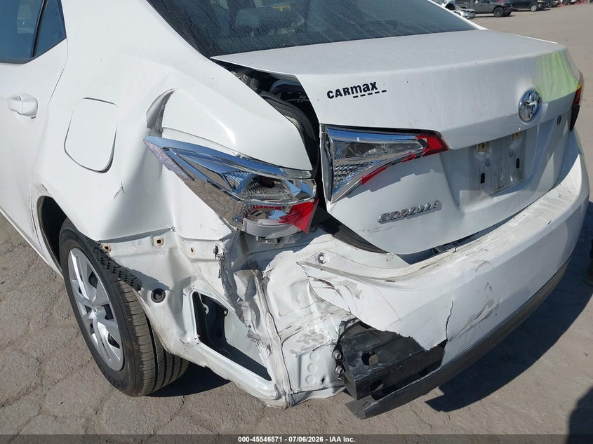 2017 Toyota Corolla VIN 5YFBURHEXHP732431 IAAI salvage auction — LEFT REAR, Salvage (California), sold $50 on 2026-07-29 (photo 6)