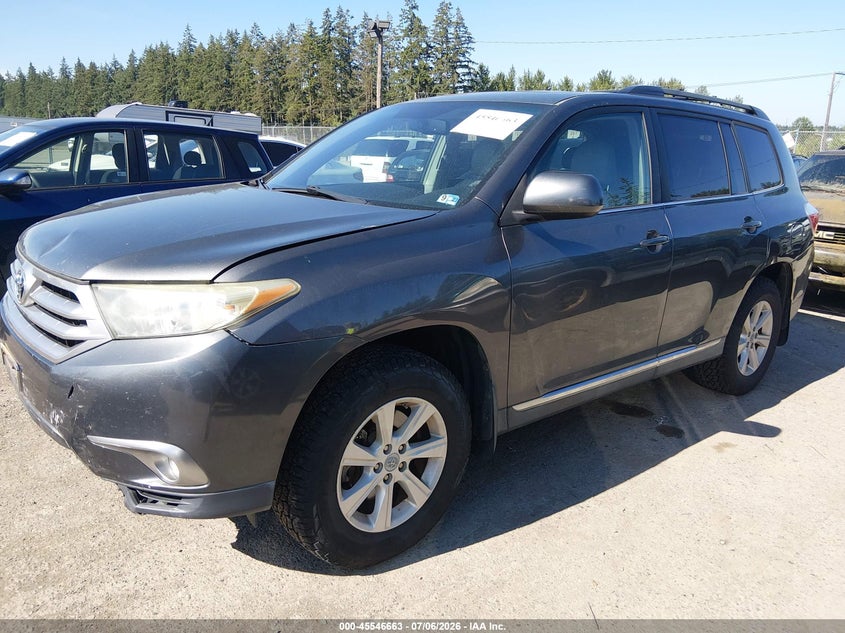 2011 Toyota Highlander VIN 5TDBK3EH9BS073905 IAAI salvage auction — FRONT END, Bill Of Sale (Washington), sold $3,450 on 2026-07-22 (photo 2)
