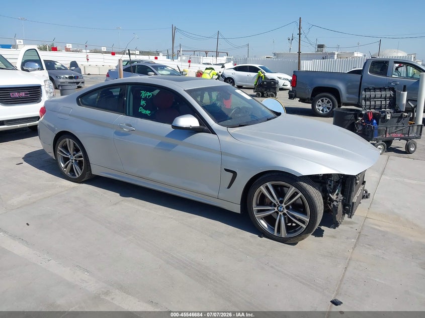 2014 BMW 4er VIN WBA3R1C55EF729404 IAAI salvage auction — FRONT END, Salvage (California), sold $2,775 on 2026-07-29 (photo 1)