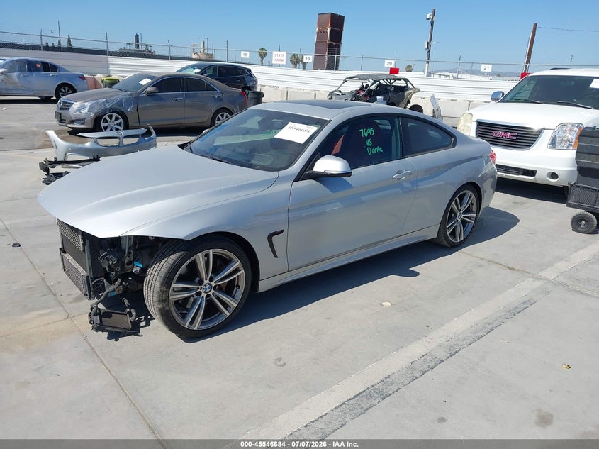 2014 BMW 4er VIN WBA3R1C55EF729404 IAAI salvage auction — FRONT END, Salvage (California), sold $2,775 on 2026-07-29 (photo 2)