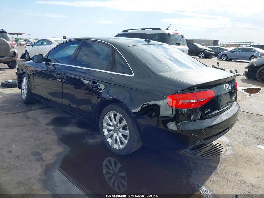 2013 Audi A4 VIN WAUAFAFL0DN031121 IAAI salvage auction — LEFT FRONT, Salvage (Arizona), sold $200 on 2026-07-28 (photo 3)