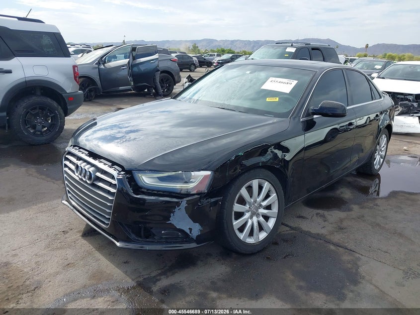 2013 Audi A4 VIN WAUAFAFL0DN031121 IAAI salvage auction — LEFT FRONT, Salvage (Arizona), sold $200 on 2026-07-28 (photo 6)