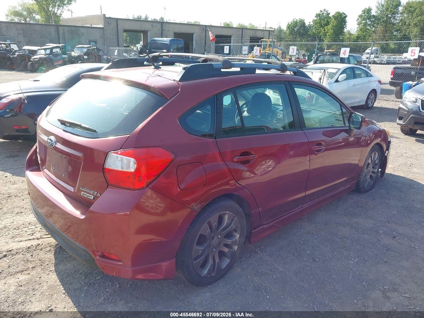 2012 Subaru Impreza VIN JF1GPAS6XCH203247 IAAI salvage auction — NORMAL WEAR, Clear (New York), sold $375 on 2026-07-30 (photo 4)