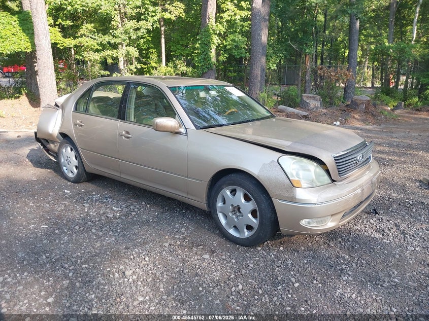 2002 Lexus Ls 430 VIN JTHBN30F020079252 IAAI salvage auction — FRONT & REAR, Clear (Virginia), sold $300 on 2026-07-28 (photo 1)