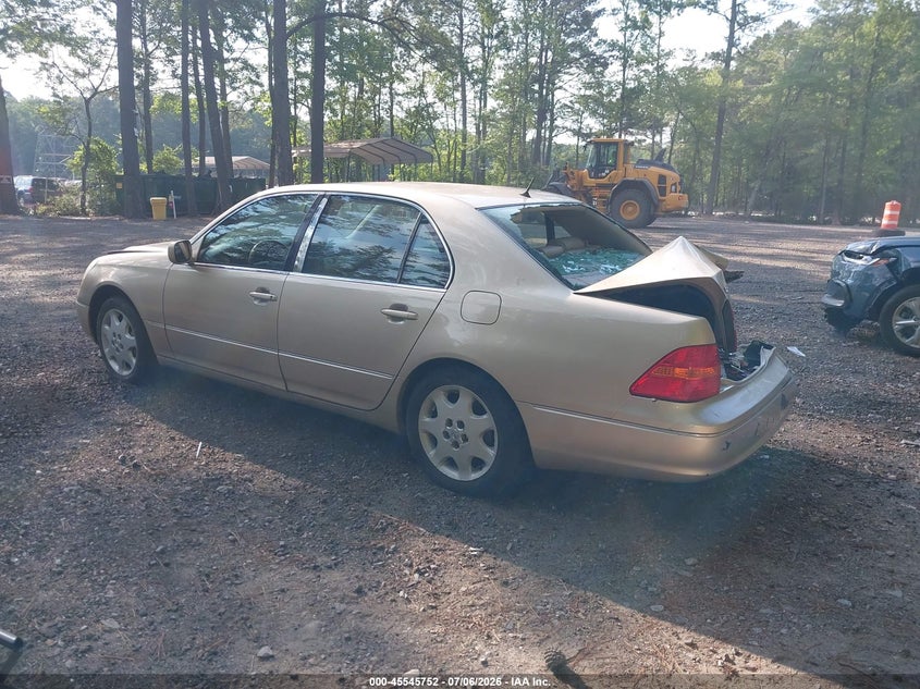 2002 Lexus Ls 430 VIN JTHBN30F020079252 IAAI salvage auction — FRONT & REAR, Clear (Virginia), sold $300 on 2026-07-28 (photo 3)