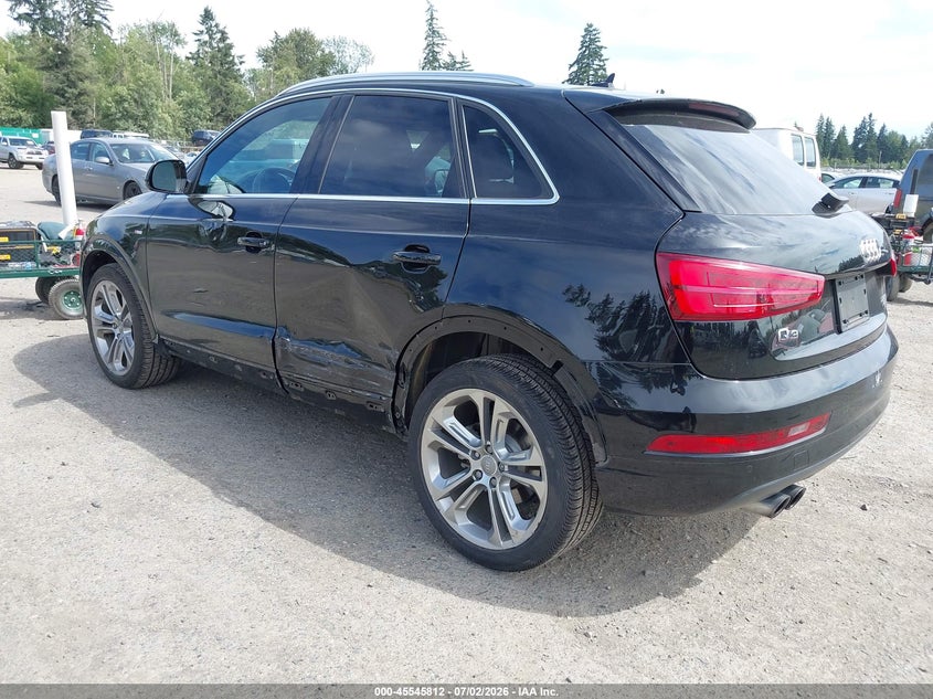 2018 Audi Q3 VIN WA1JCCFS8JR007193 IAAI salvage auction — LEFT SIDE, Salvage Title, sold $6,100 on 2026-07-29 (photo 3)