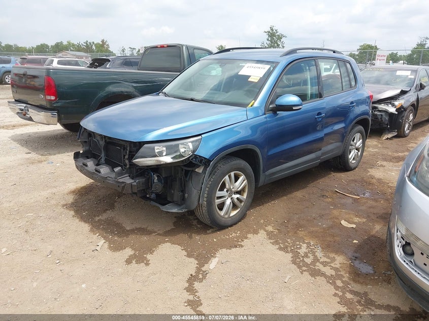2017 Volkswagen Tiguan VIN WVGAV7AX3HK005165 IAAI salvage auction — FRONT END, Salvage Title, sold $2,550 on 2026-07-23 (photo 2)