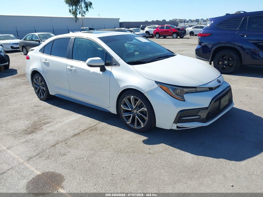 2021 Toyota Corolla VIN 5YFP4MCE8MP085425 IAAI salvage auction — FRONT & REAR, Salvage Title, sold $7,200 on 2026-07-28 (photo 1)